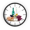 Wall Clock - "Wine & Cheese" Design by Neal Portnoy