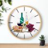 Wall Clock - "Wine & Cheese" Design by Neal Portnoy - Image 15
