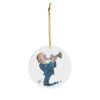 Dennis D'Satchmo Keating - Round Ceramic Ornaments