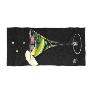 “Martini Glass” Beach Towel